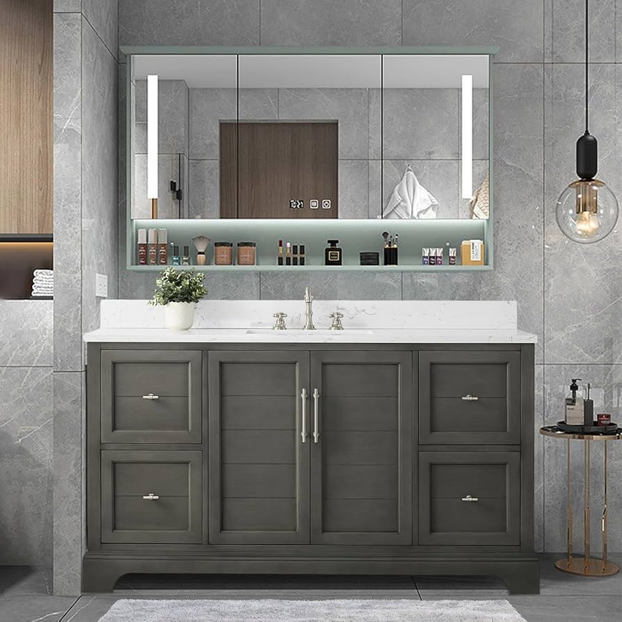 60 Inches Bathroom Vanity