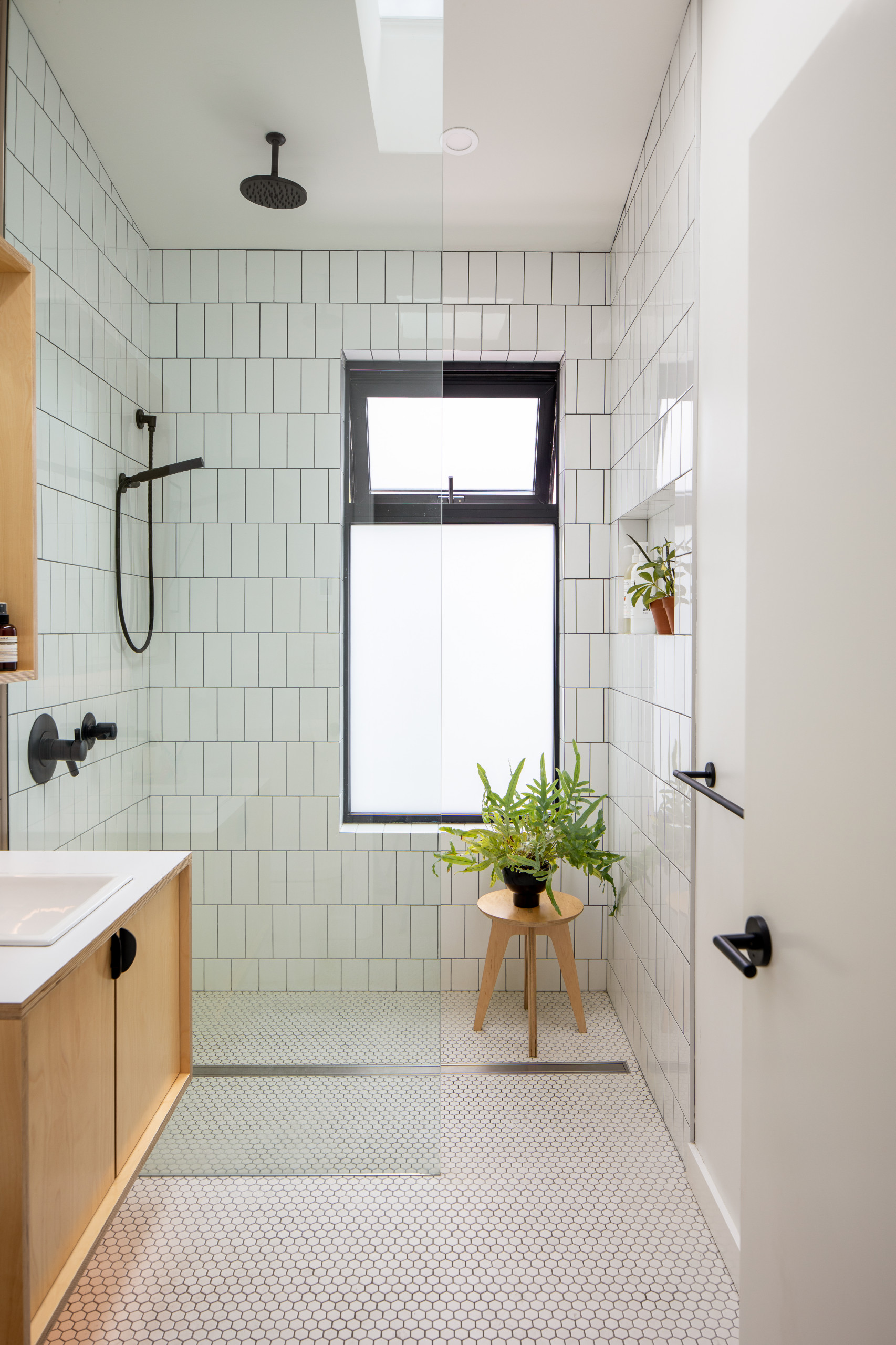 Bathroom Floor White Tiles