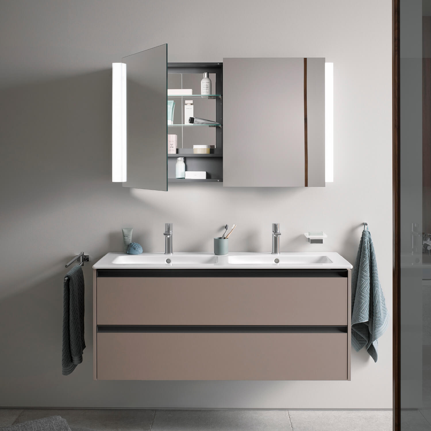 Bathroom Mirror With Cabinet