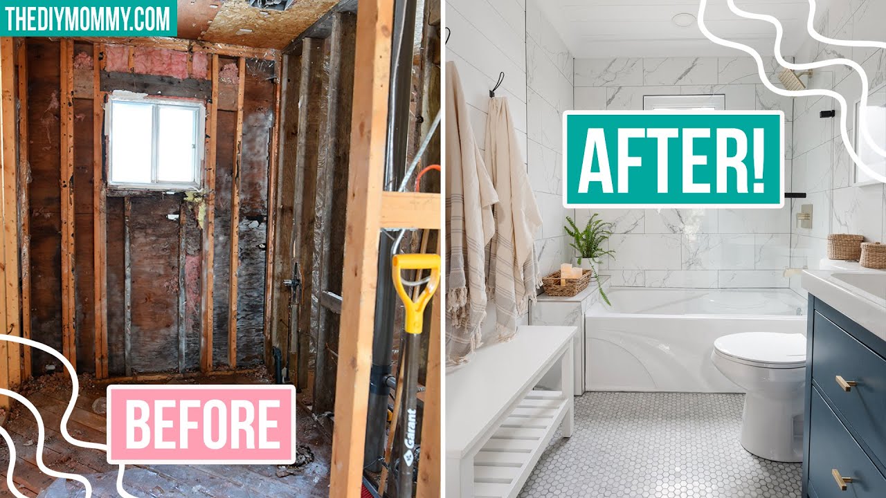 Bathroom Remodel before And After