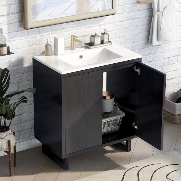 Black Bathroom Vanity With Sink