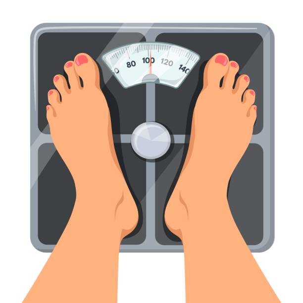 Free Bathroom Weight Scale With Feet Clipart Free