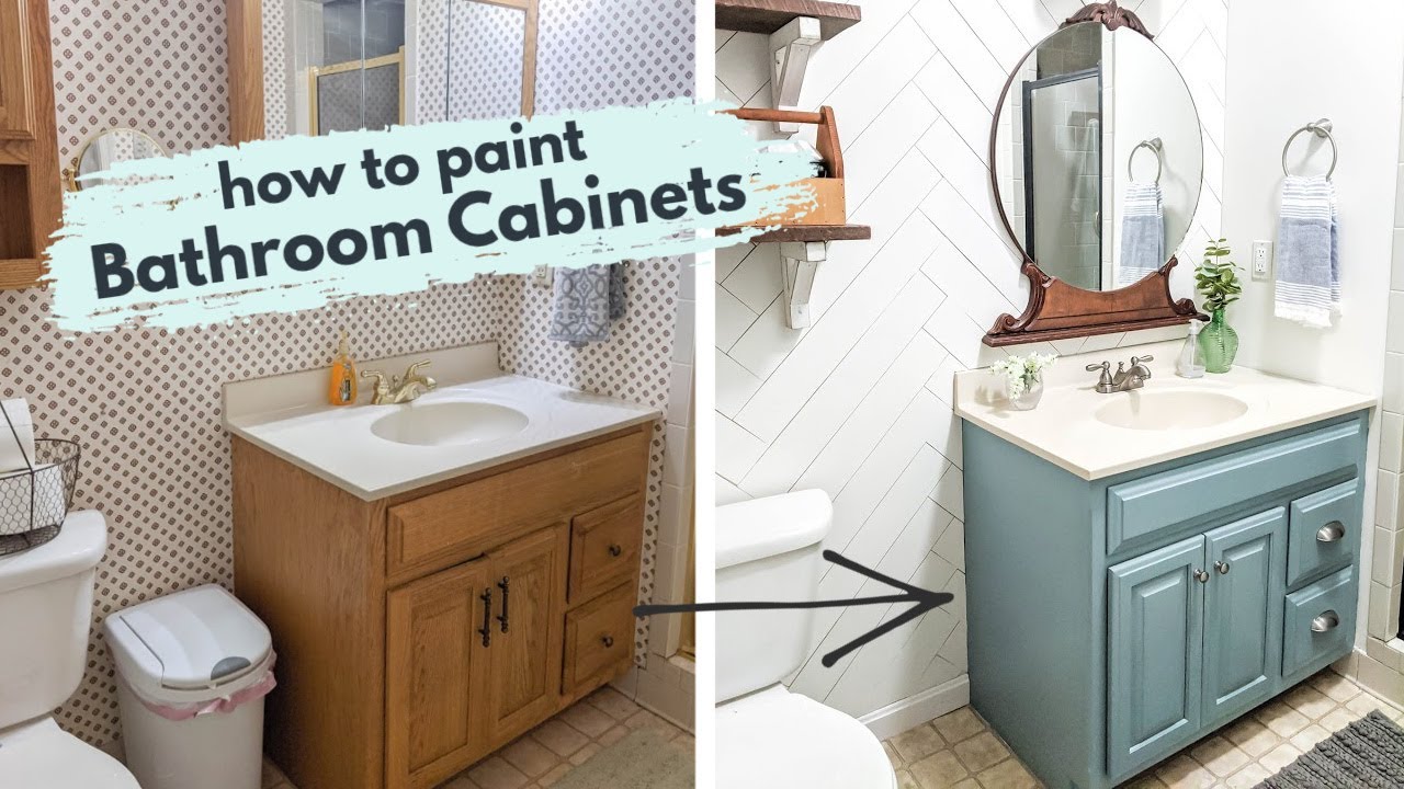 How to Repaint Bathroom Cabinets