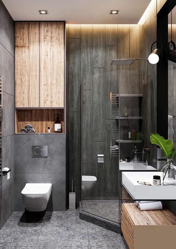 Modern Style Small Bathroom